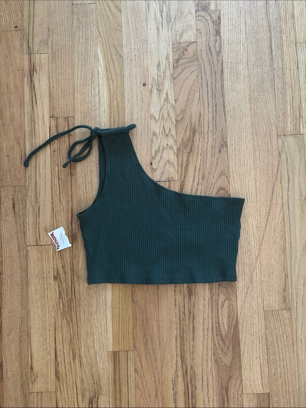 Aerie Rebel Tie One-Shoulder Cropped Tank Top